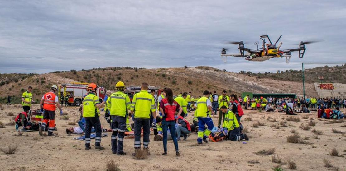 La UCAM incorpora los drones en Enfermería, tras demostrar su eficiencia en emergencias y catástrofes