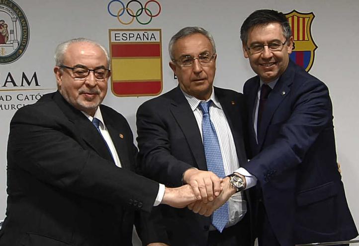 UCAM, COE y FC Barcelona, unidos para la docencia e investigación de alto nivel en deporte