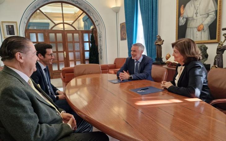 De izquierda a derecha, Pedro de los Santos Jiménez, Roberto Liñán, Severiano Arias y María Dolores García