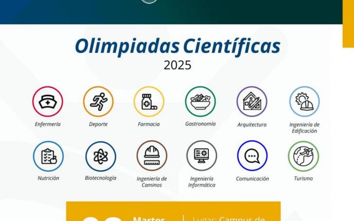 Cartel de las Olimpiadas Científicas de Murcia