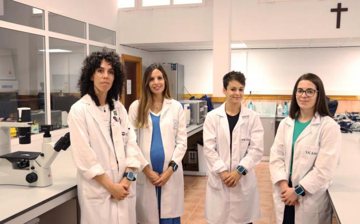 El equipo de investigadoras de la UCAM que han realizado el estudio