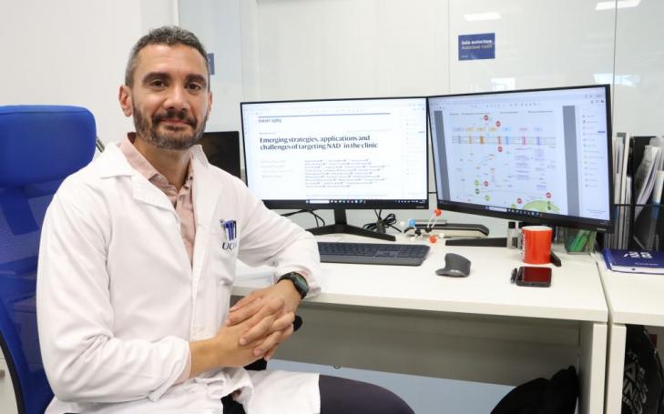  El investigador de la UCAM Rubén Zapata en los laboratorios UCAM HiTech