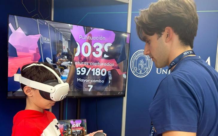 Fotografía de la anterior edición de las actividades de la UCAM en la Semana de la Ciencia y la Tecnología