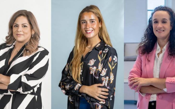 En la imagen, de izquierda a derecha: Martha Cecilia León, Andreia Cruz y María Cuartero.