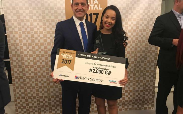 I premio mejor artículo de investigación en el 20º Aniversario de Gaceta Dental I premio mejor artículo de investigación en el 20º Aniversario de Gaceta Dental