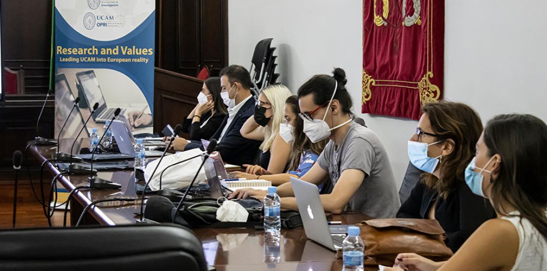 Socios del proyecto europeo Youthshare en la reunión acontecida en la UCAM