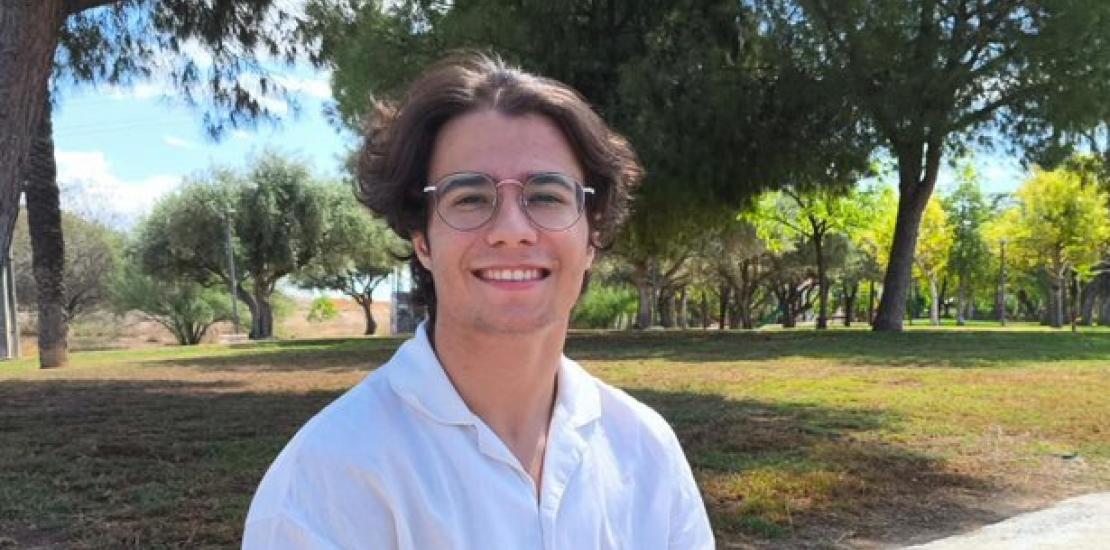 Carlos Carrasco, estudiante del Grado en Ingeniería de Edificación de la UCAM