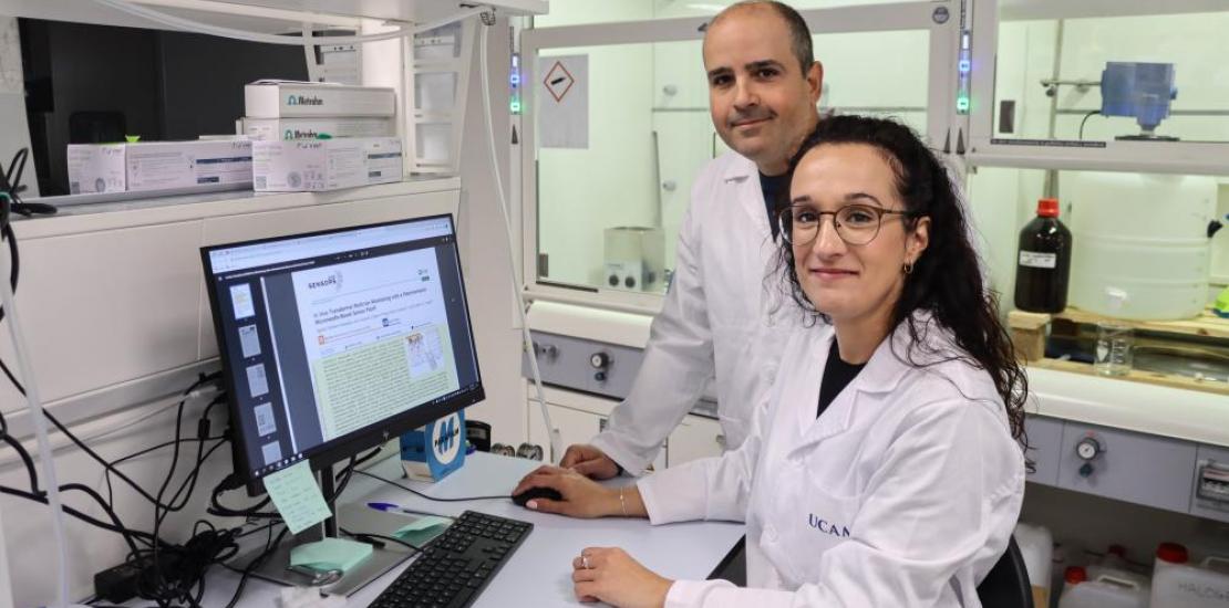 Los investigadores María Cuartero y Gastón Crespo, codirectores de UCAM-SENS
