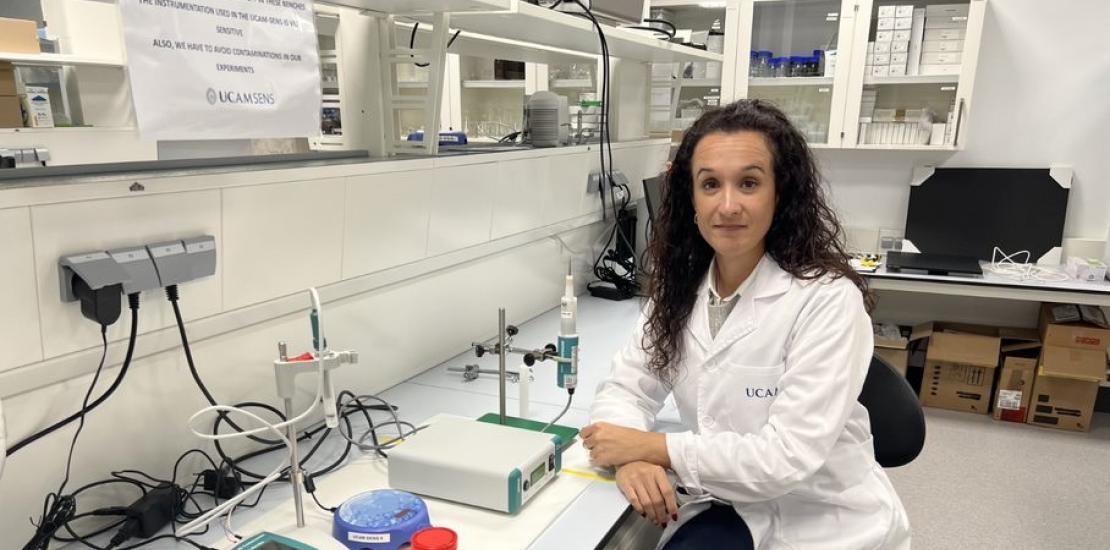 María Cuartero, codirectora de la Unidad de Sensores Químicos UCAM-SENS.