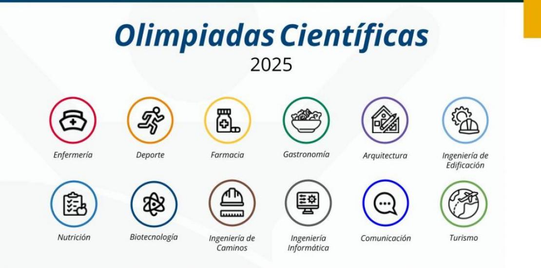Cartel de las Olimpiadas Científicas de Murcia