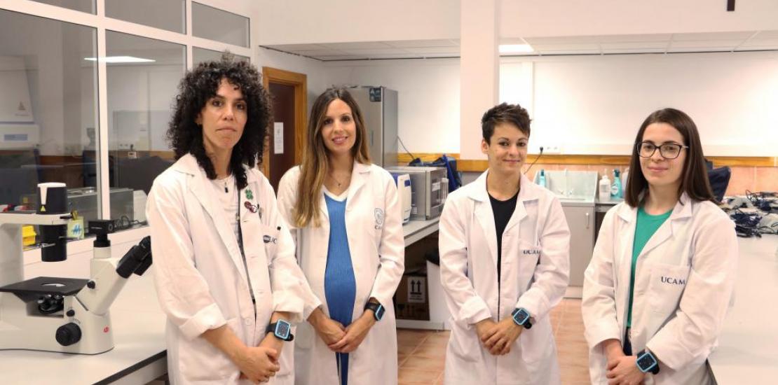 El equipo de investigadoras de la UCAM que han realizado el estudio