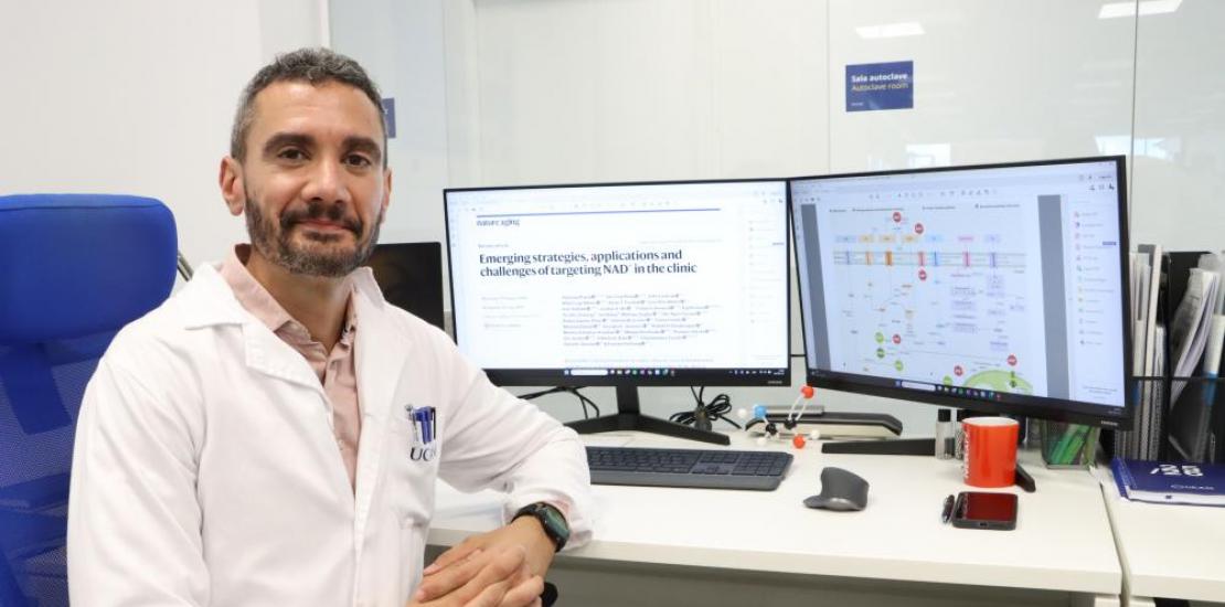 El investigador de la UCAM Rubén Zapata en los laboratorios UCAM HiTech