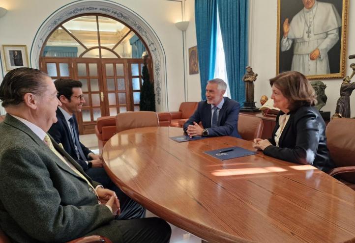 De izquierda a derecha, Pedro de los Santos Jiménez, Roberto Liñán, Severiano Arias y María Dolores García
