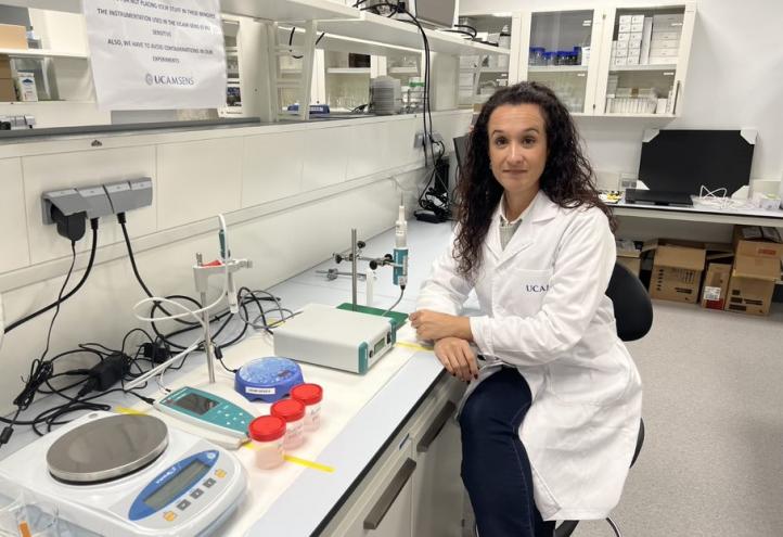 María Cuartero, codirectora de la Unidad de Sensores Químicos UCAM-SENS.