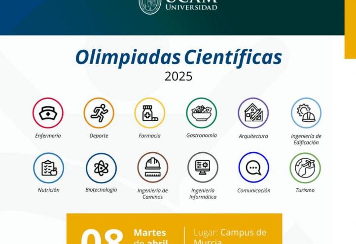Cartel de las Olimpiadas Científicas de Murcia