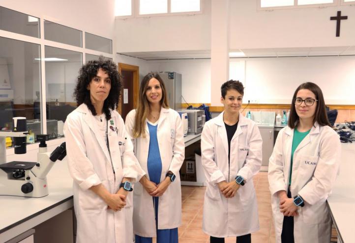 El equipo de investigadoras de la UCAM que han realizado el estudio