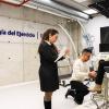 Silvia Pérez-Piñero y Juan Carlos Muñoz-Carrillo evaluando la respuesta de la rodilla durante su estudio
